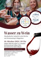 Wasser zu Wein